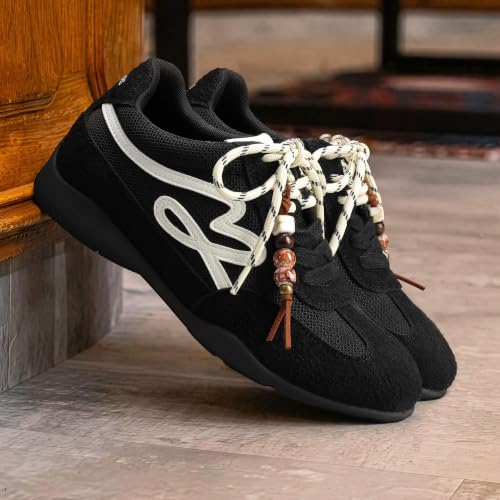 DREAM PAIRS Women's Retro Platform Sneakers Walking Shoes,Black,8.5 - image 3