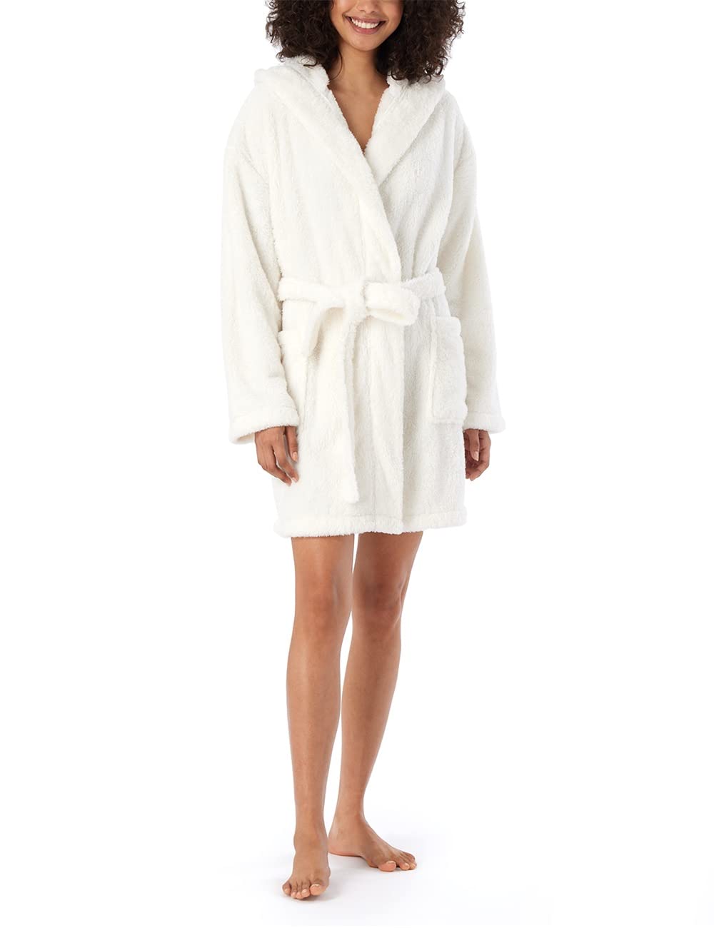 Schiesser Damen Bademantel aus superflauschigem Teddy-Fleece - 178419