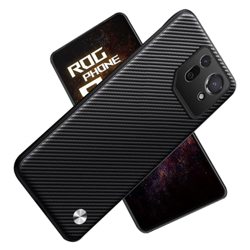 For ROG Phone 9 Pro ケース 汚れ防止 衝撃防止 傷防止 落下防止 保護ケース 軽薄型 指紋防止 衝撃吸収 耐久インストール簡単 ROG Phone 9 保護カバー (カーボンブラック)