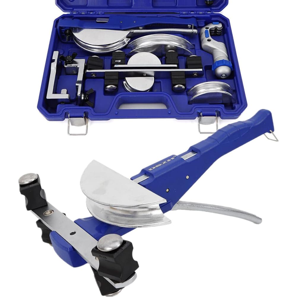 Gertrude CT-999RF Dobladora De Tubos 10-22mm Manual Cobre Blando Máquina Curvadora De Tubos Aleación De Aluminio Equipo De Desbarbado para HVAC Sistema De Refrigeración Mantenimiento