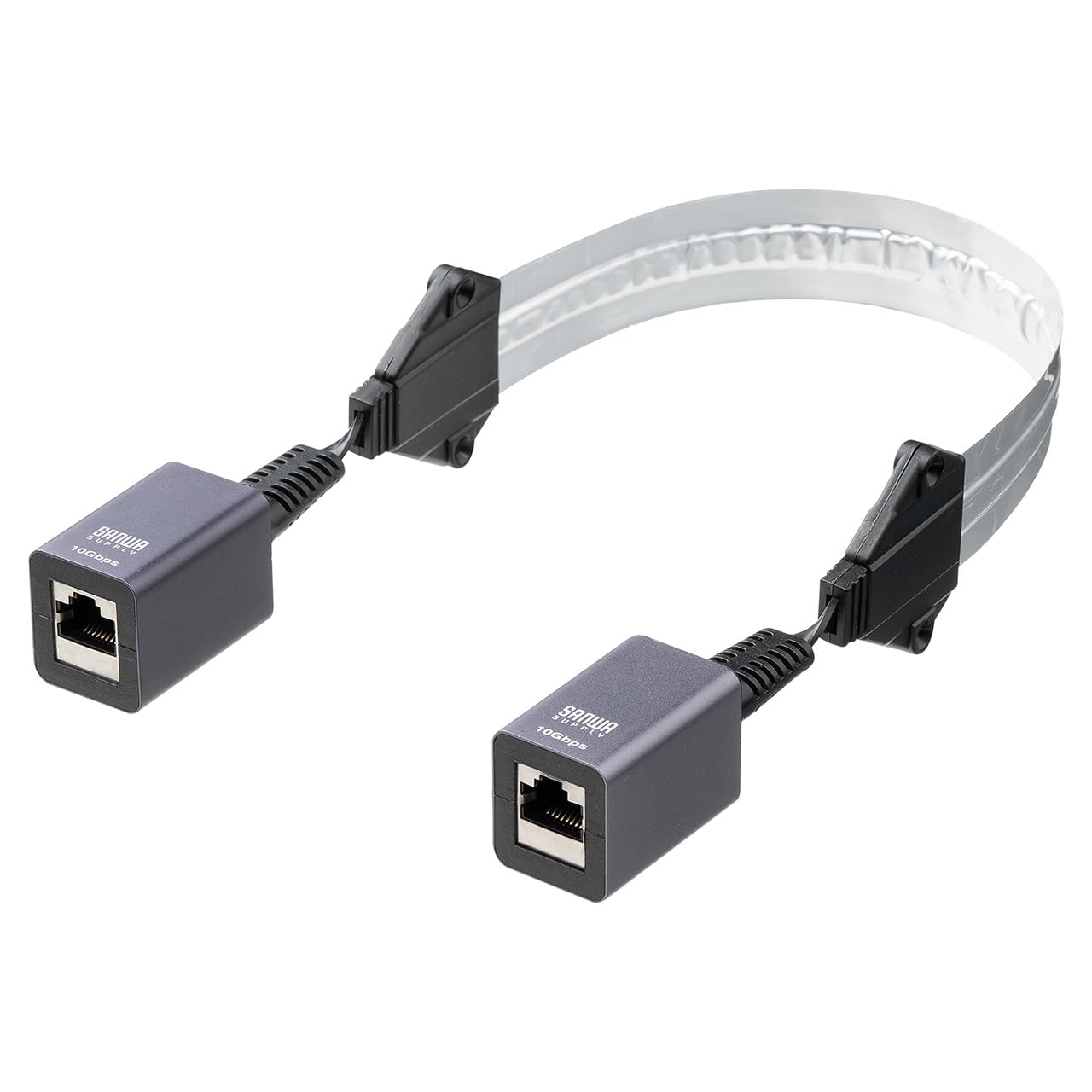 Amazon.co.jp: サンワダイレクト LANケーブル 隙間 44cm CAT6A 両面