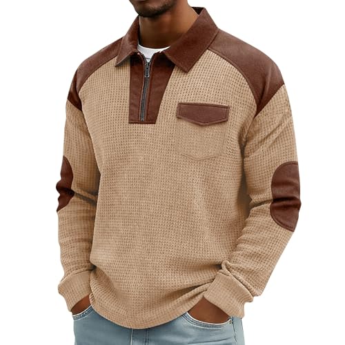 T-shirt de golf décontracté et chandail cargo uni CHUNOTU