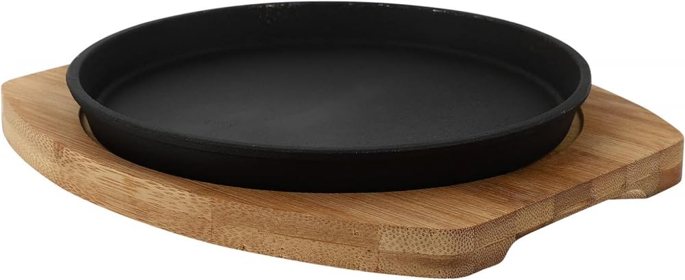 Steak Teppanyaki sizzling steak plate japanese steak plate Barbecue Grill Plate Teppanyaki Grill Pan grill for stove pan Cast Iron Skillet BBQ