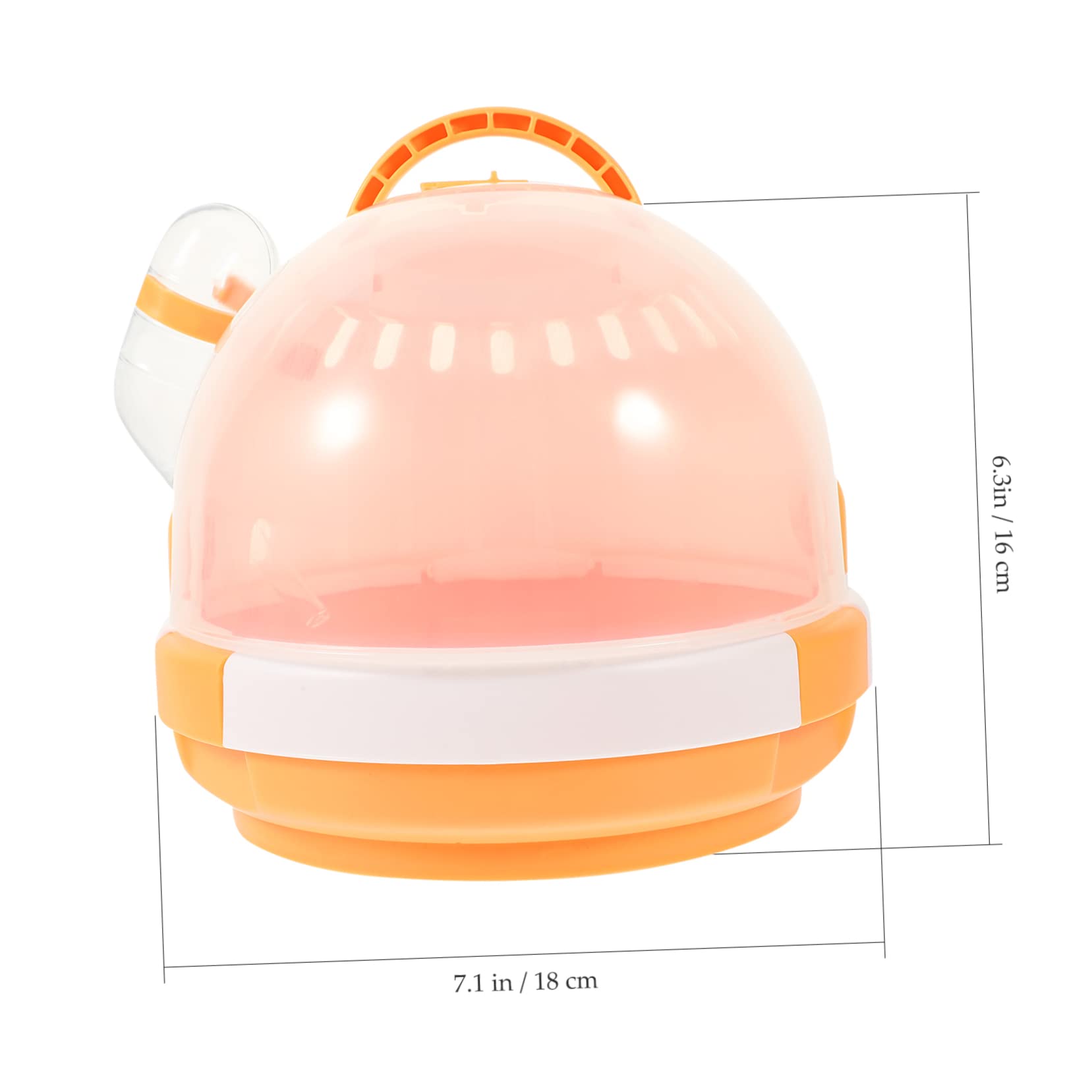 Sosoport Portable Hamster Cage Lightweight Travel Carrier for Small Pets Includes Water Bottle for Easy to Clean and Carry for Hamsters and Mice