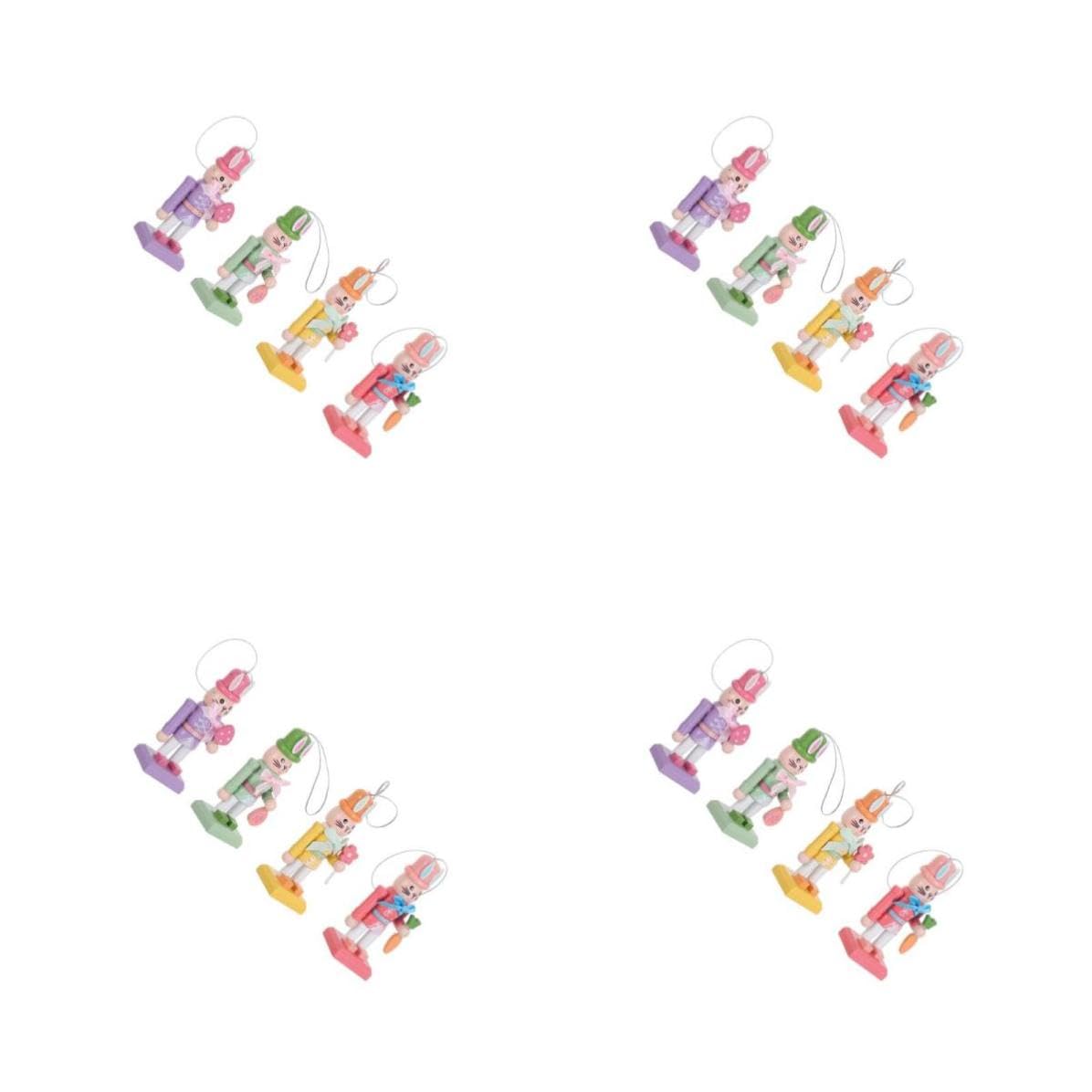 FRCOLOR 16 Stück Hasen Nussknacker Sammelfigur für Ostern und Frühling