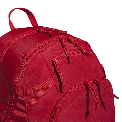 Image of adidas Defender 5 Backpack for Sports, Gym, School and Travel, 33L, Power Red /White, OSFA