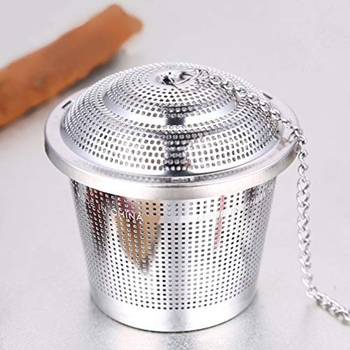 UPKOCH Filtro de aço inoxidável para sopa de chá, temperos, temperos, especiarias, filtro de cesta s