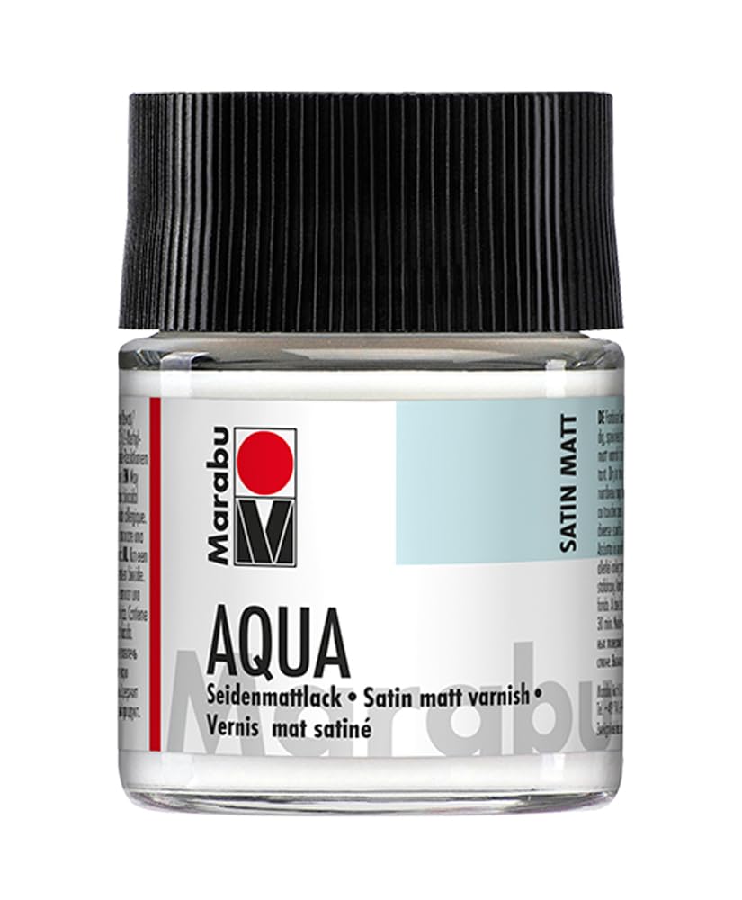 Marabu Transparent 113705000 – Aqua Gloss Varnish, 50 Ml,