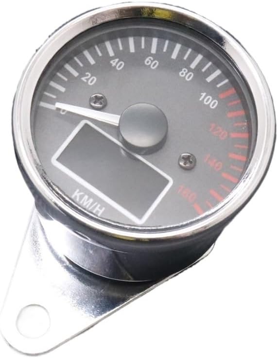 Motorcycle Odometer Gauge Motorcycle Black Digital KM/H Tachometer Odometer Speed Fuel Level Gauge Meter