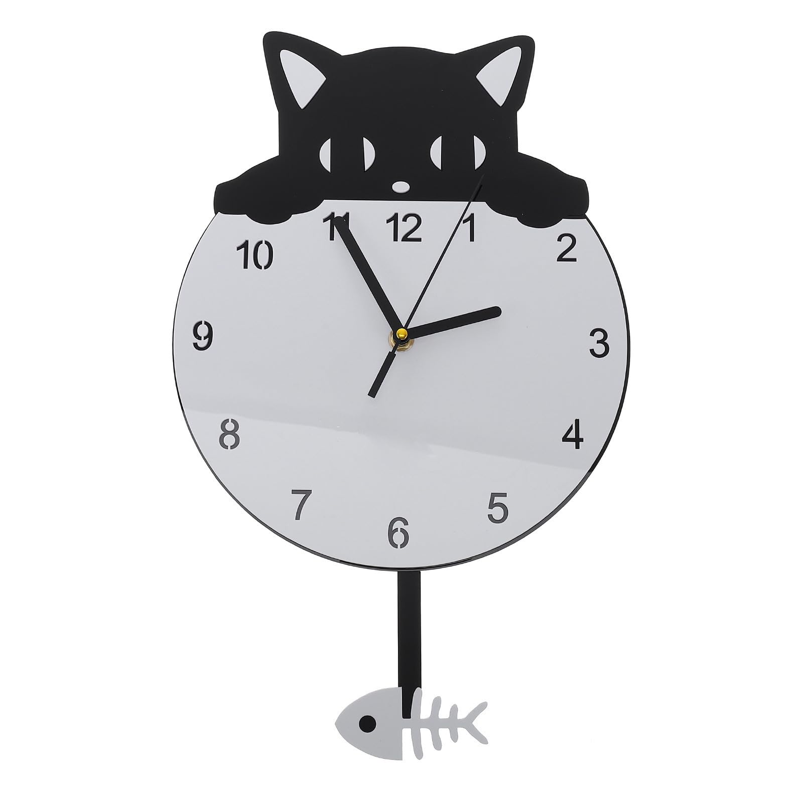Horloge murale silencieuse chat pour ne plus entendre le tic-tac dans la chambre