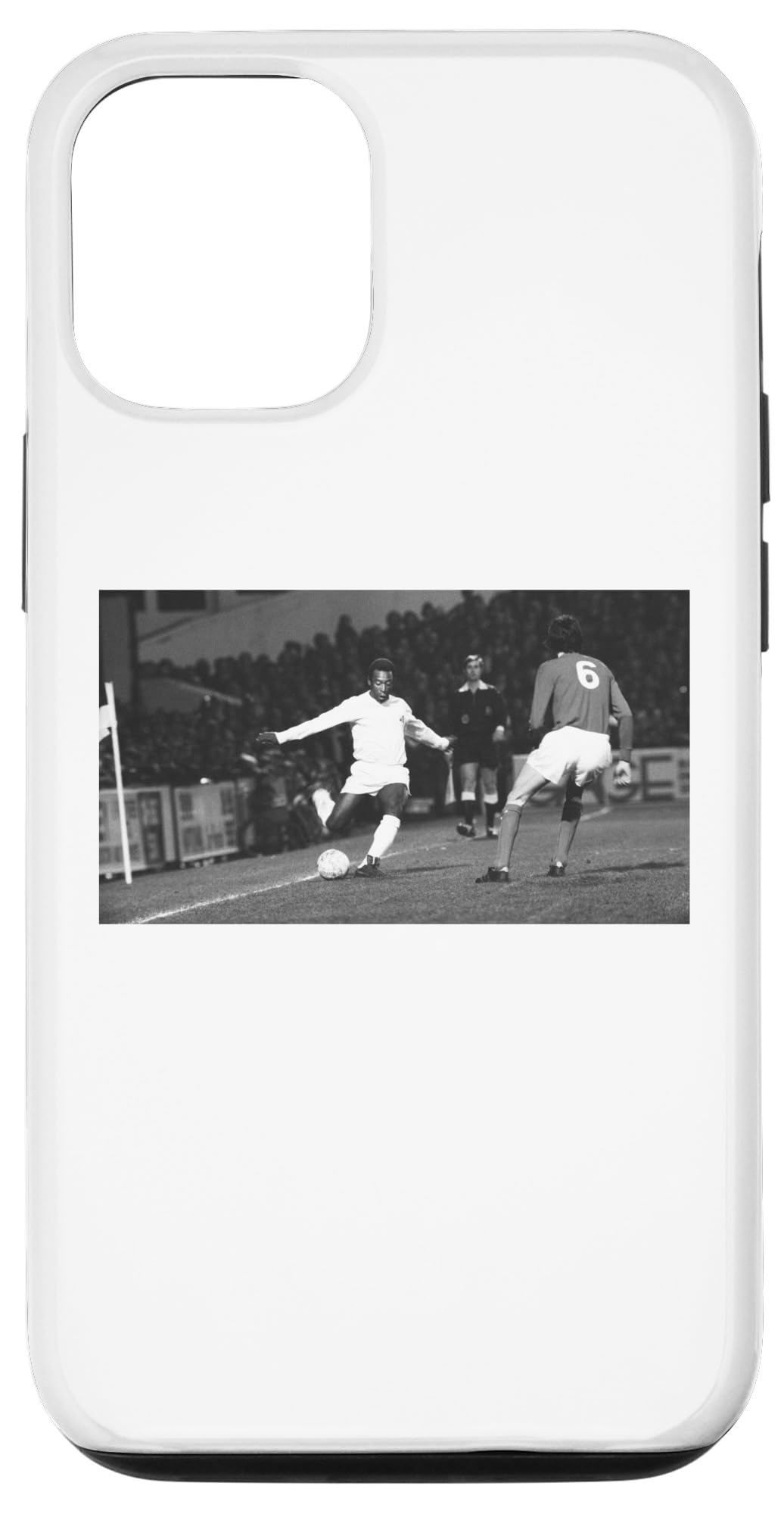 Pele Brazilian Star in Action 1973 World Cup Football Case for iPhone 12/12 Pro