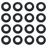 MEETOOT 16pcs Universal Nylon Washers for Standard Foosball Tables, Black