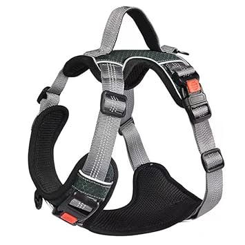 PetVogue Dog Harness, No-Pull Pet Harness Adjustable Soft Padded Pet Vest with Easy Control Handle for Small to Large Dogs