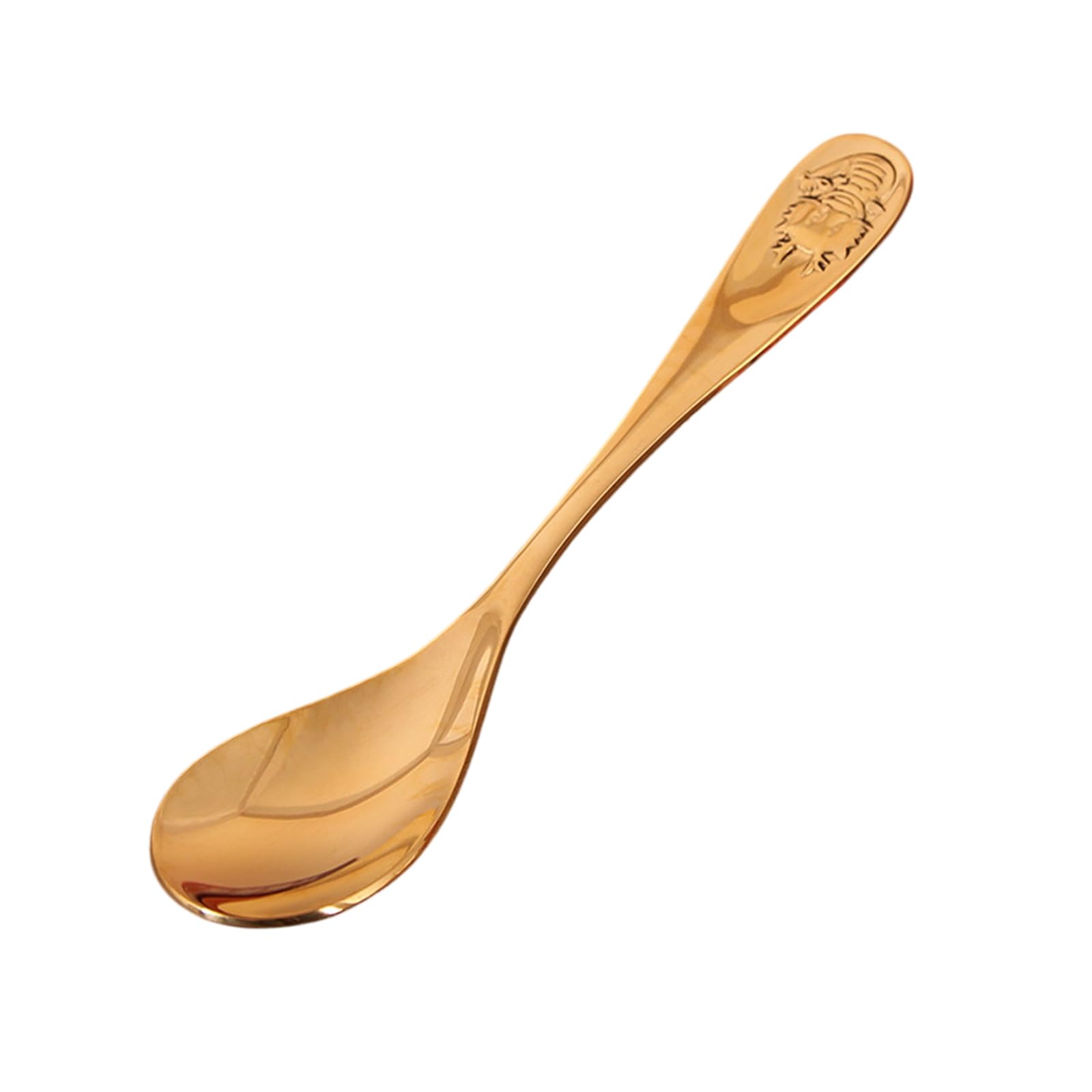 Elnwnnkc Chinese Birth Animal Soup Spoon Handcrafted Bronze 12 Animal Design Optional for Dining and Collecting Bronze Soup Spoon