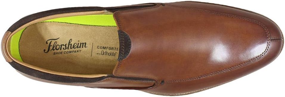 Florsheim Men's Uptown Moc Toe Slip on Loafer, Cognac, 1 Wide - Image 2
