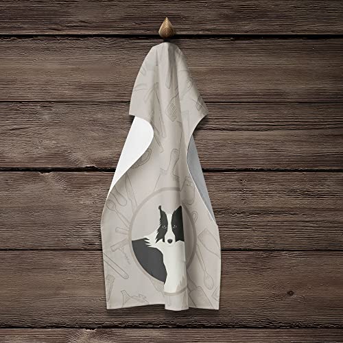 Caroline's Treasures Ck2169Ktwl Border Collie In The Kitchen Kitchen Towel Dish Cloths Guest Hand Towel Decorative Bathroom Towel For Face,Tea, Dishcloth, Kitchen And Bath #TOP3
