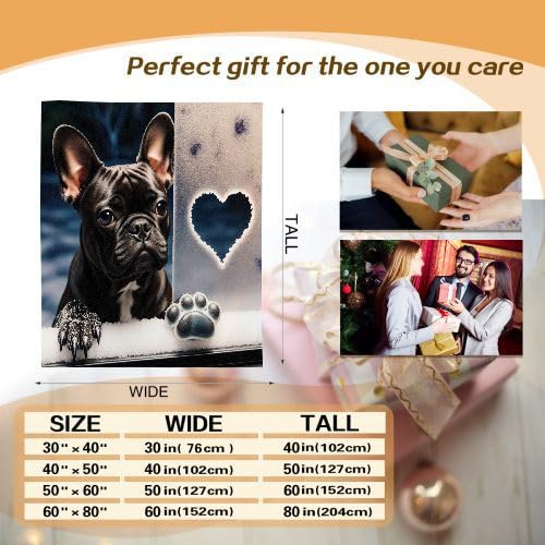 Couverture Polaire 240 x 260 Animal Chien, Couverture Polaire Grande Taille 240x260 cm | Usage Multiple comme Couette d'Appoint, Assure Une Protection Contre Le Froid D95