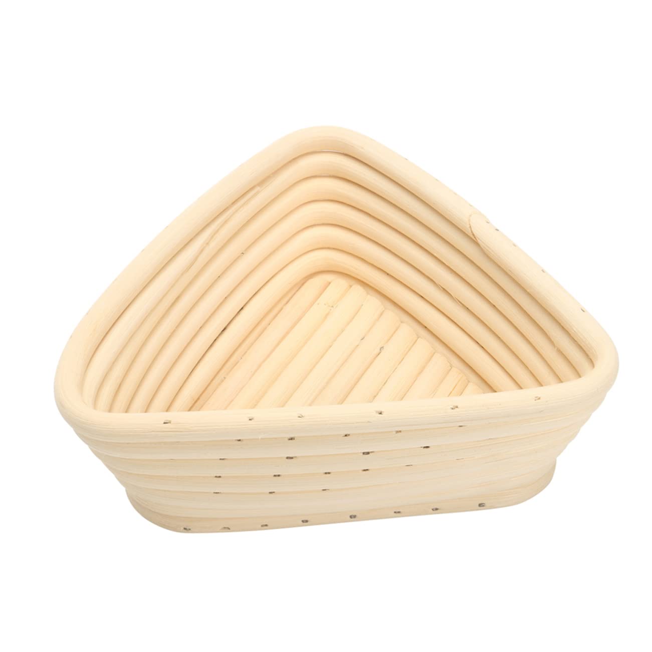 Cabilock Triangle Proofing Basket Unbleached Natural Rattan Baking Tool for Round Loaf Bread Making Essential for Professional Amateur Bakers for Sourdough Artisan Breads
