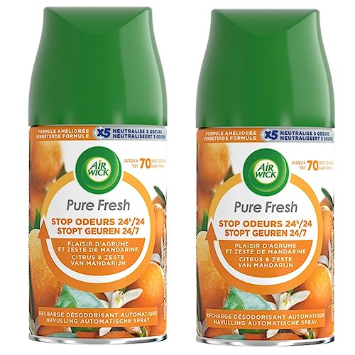 Airwick NachfĂĽller Freshmatic Pure Fresh Genuss, Zitrus- und Mandarinenschale, 250 ml, 2 StĂĽck
