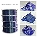 PLA 3D Printer Filament,Galaxy Glitter,Starry Sparkle,Diameter 1.75mm Net Weight 1kg(2.2lbs) (PLA_Mirror Chrome_BluePurple)
