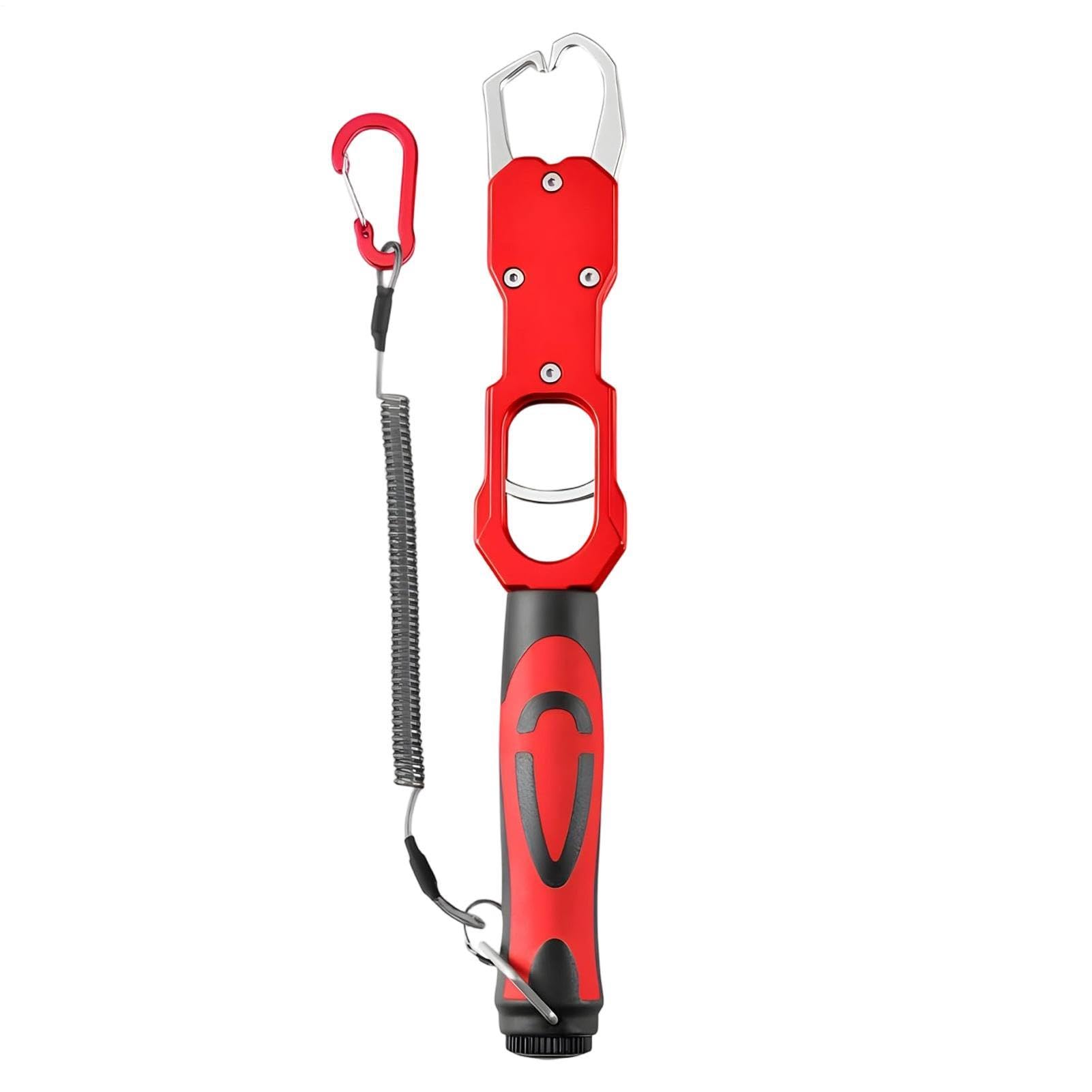 Pinza para peces con báscula de 18 kg y sujeción de labios de doble función para kayak 8
