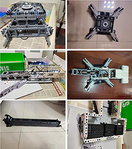 n.g. Home Decor Technic Liebherr LTR 11200 Raupenkran 12 Motoren und 4000 Steine - Kompatibel mit Lego – Bild 7