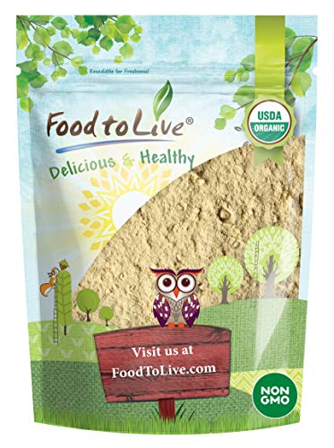 Food to Live Organic Shiitake Mushroom Powder, 1 Pound — Non-GMO, Kosher, Vegan Superfood, Bulk, Pure Vegan, Dried Shitake is Rich in Dietary Fiber and Copper