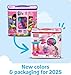 MEGA BLOKS First Builders Toddler Blocks Toys Set, Big Building Bag Collection with 80 Pieces and Storage, Pink, Ages 1+ Years