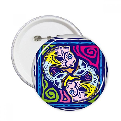Badge Poissons gravure pour masquer imperfection vêtement