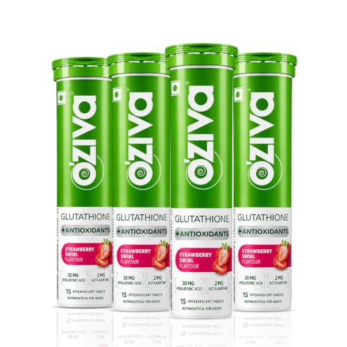 OZiva Bioactive Glutathione Tablets, Strawberry Swirl, 30 Tabs, Pack of 2 product image 10