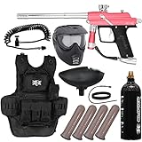 Action Village Azodin Blitz 4 Heavy Gunner Paintball Gun Package Kit (Dust Pink/Polished Silver)