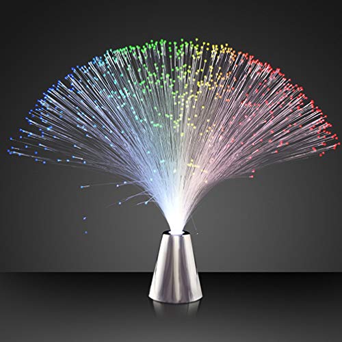 Uonlytech Luz noturna de fibra ótica, 4 peças, muda de cor, luminária de mesa para decoração de quar