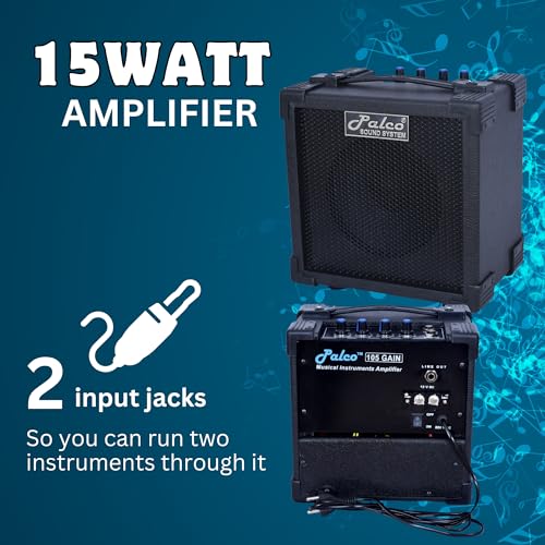 Image of Palco Black Color 105 Guitar Musicial Instrument Amplifier with Gain Effect