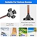 supregear Folding Cane - Foldable Walking Cane for Men & Women - Adjustable Collapsible Self-Standing Cane with T-Handle and Anti-Lost Wrist Strap, Balancing Mobility Aid for Elderly Men Women, Brown