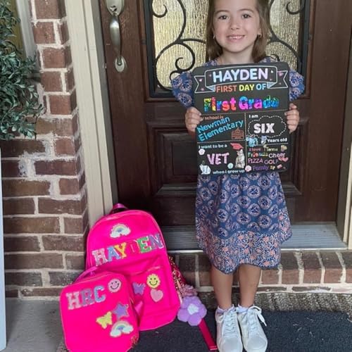 Personalized Backpack Lunch Bag Kids Back To School Backpack With Name Patch Custom Nylon School Backpack Gifts for Girls Boys Toddles Students Birthday Christmas3