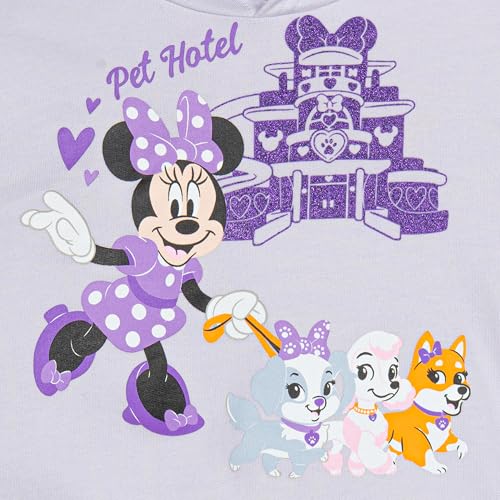 Image of Disney Minnie Mouse Fleece Pullover Crossover Hoodie and Leggings Outfit Set Infant to Big Kid Sizes (12 Months - 14-16)