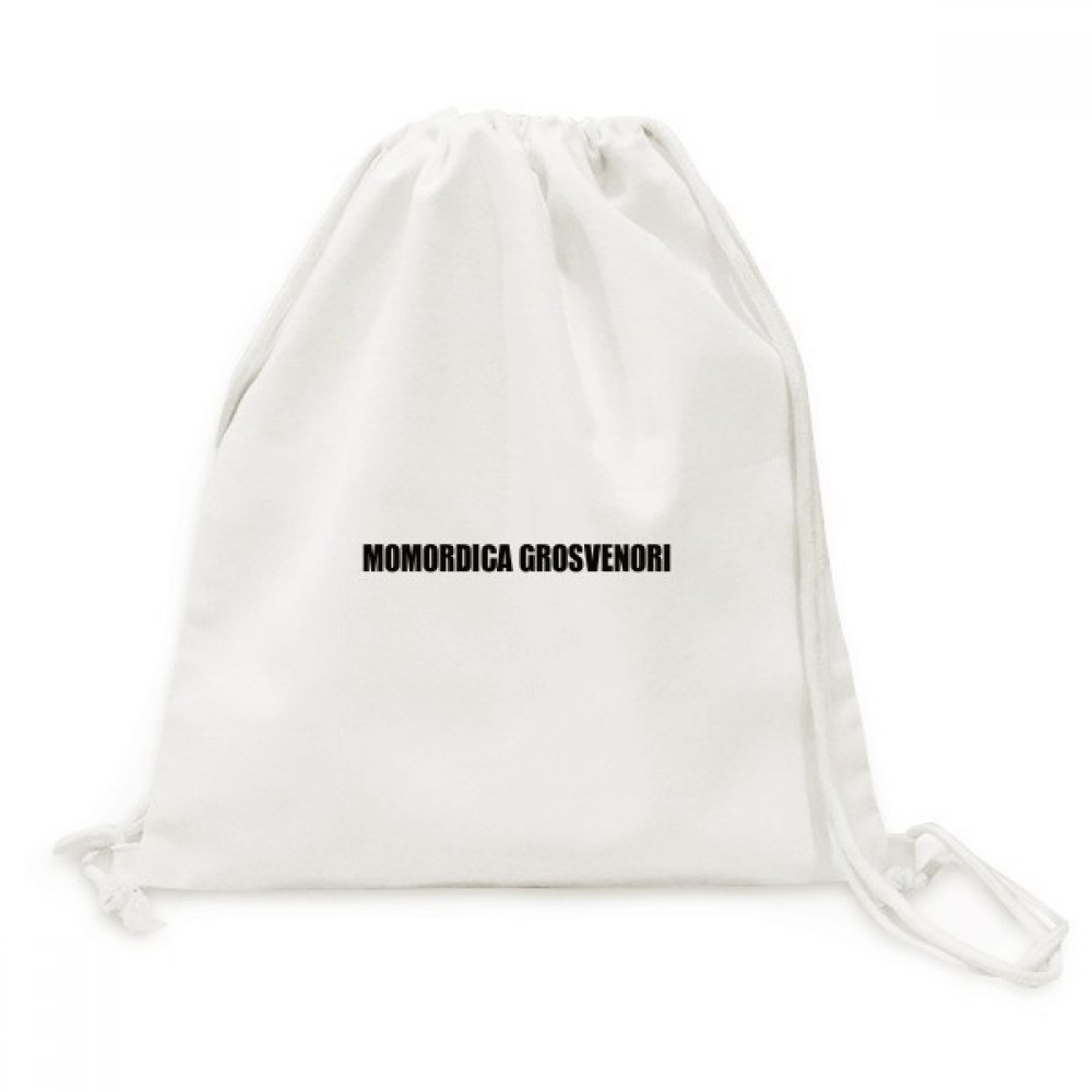 Sac à cordon Momordica Grosvenori Toile Drawstring Backpack réutilisable
