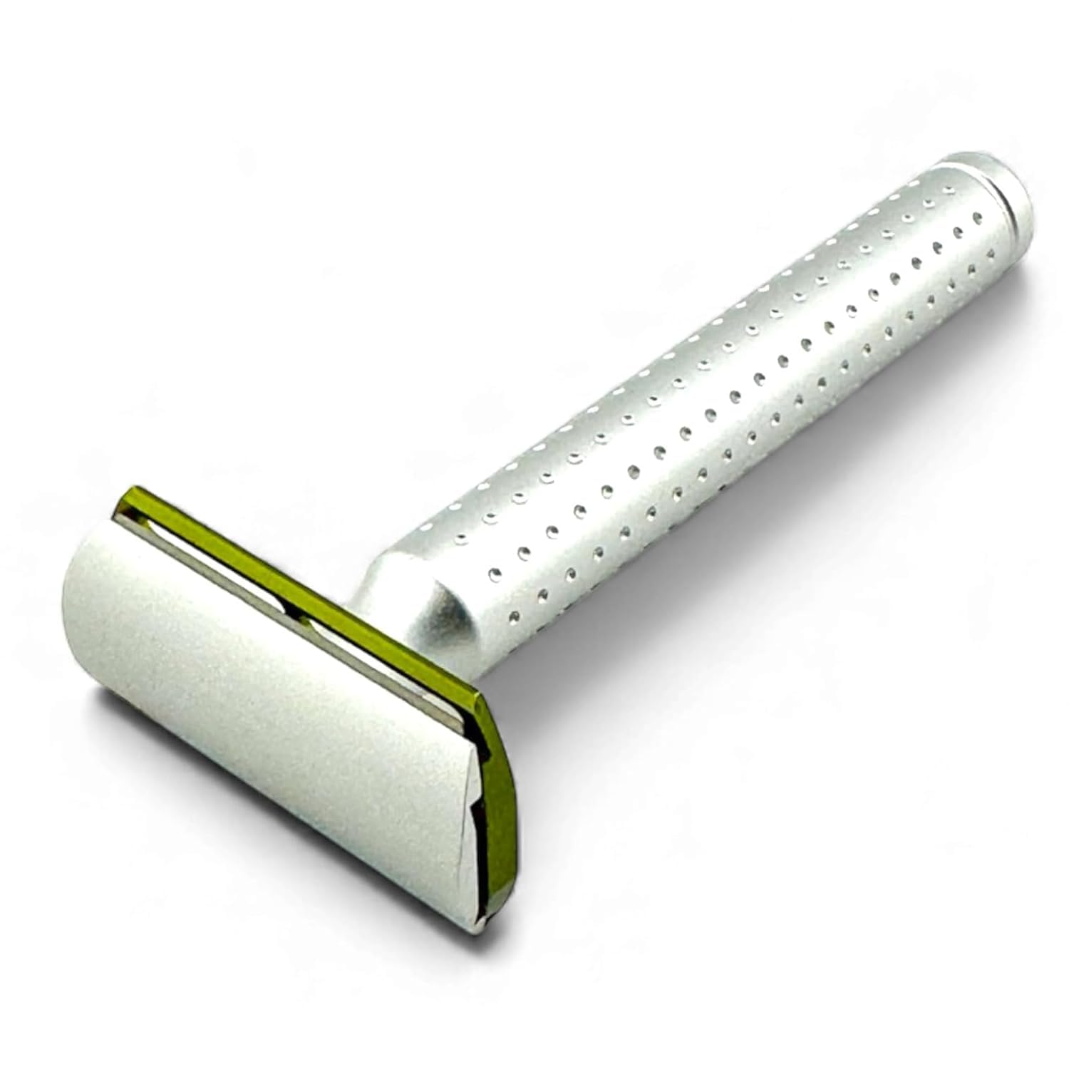 Parker Safety Razor - The AeroShave, Classic Length Handle-CNC Aluminum Double Edge Safety Razor & 5 Blades,- Precision Blade Exposure for a Comfortable Shave, For Men & Women. Mild Aggression