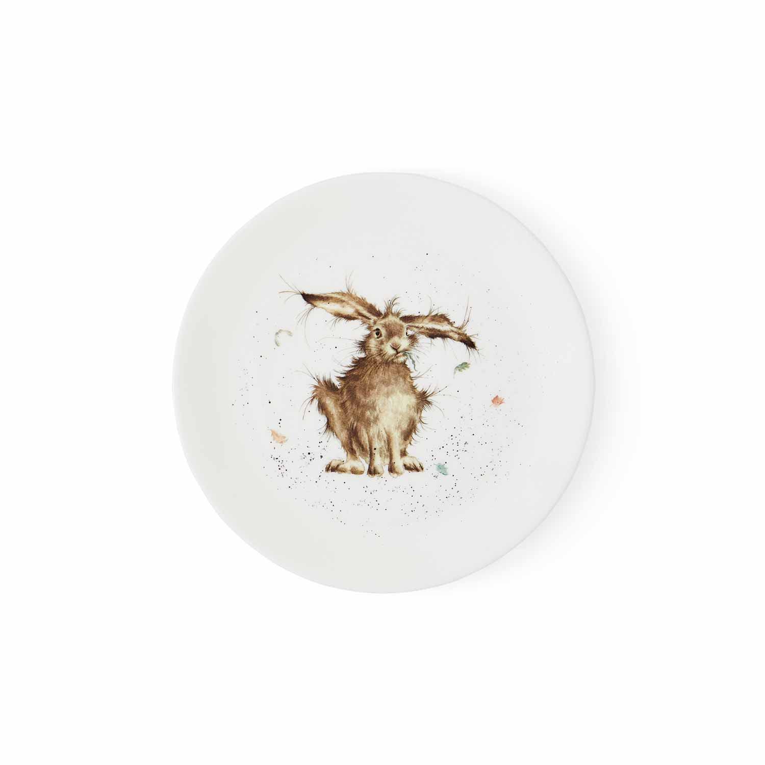Portmeirion Multi Coloured Wrendale Coupe Plate - Hare Brained (Hare),