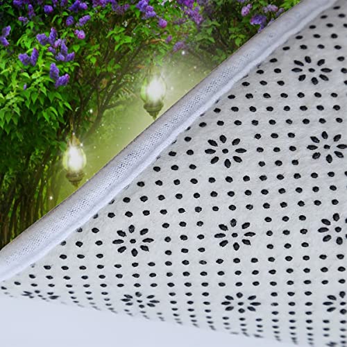 Badezimmerteppich-Set 3Teilig lila Baum rutschfest Waschbar Badematte Badezimmer Weich Mikrofasern WC-Deckelbezug Wald… – Bild 5