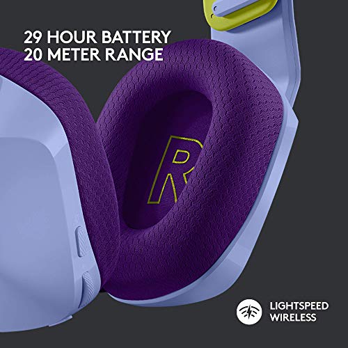 Logitech G733 Lightspeed Wireless Gaming Headset With Suspension Headband, Lightsync Rgb, Blue Vo!Ce Mic Technology And Pro-G Audio Drivers - Lilac #TOP2