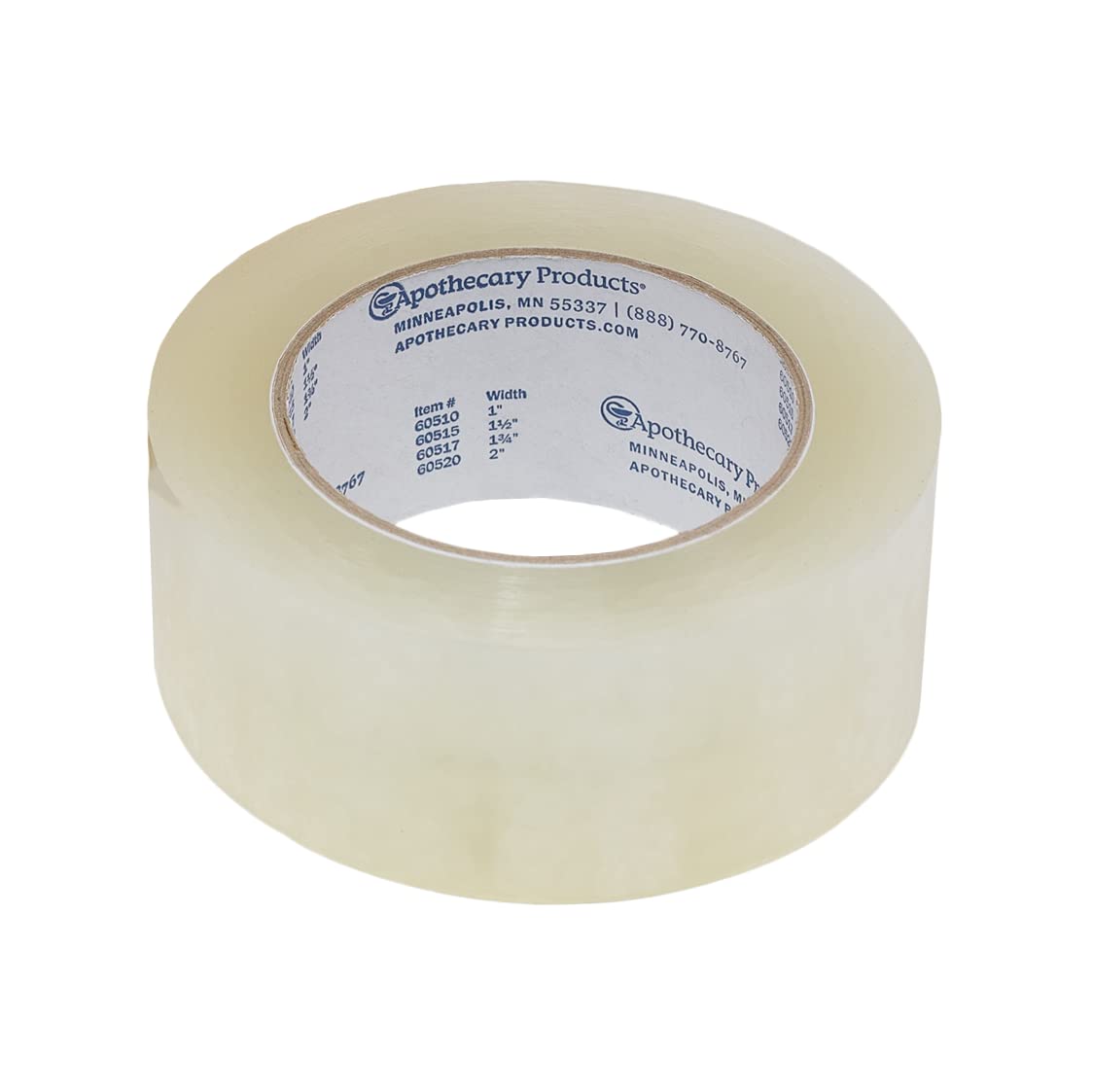 Apothecary Products Precision & Packaging Tape, For Labels on Dispenser Containers, 2 in Width, 72 Yards Length