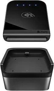 Tap & Chip Card Reader with Dock - Wireless Credit Card Reader for Retail Payments | Mobile & Countertop POS