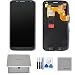 Full LCD display Touch Screen Digitizer Assembly Replacement for Motorola Moto X XT1060 XT1058 with free tools (black)