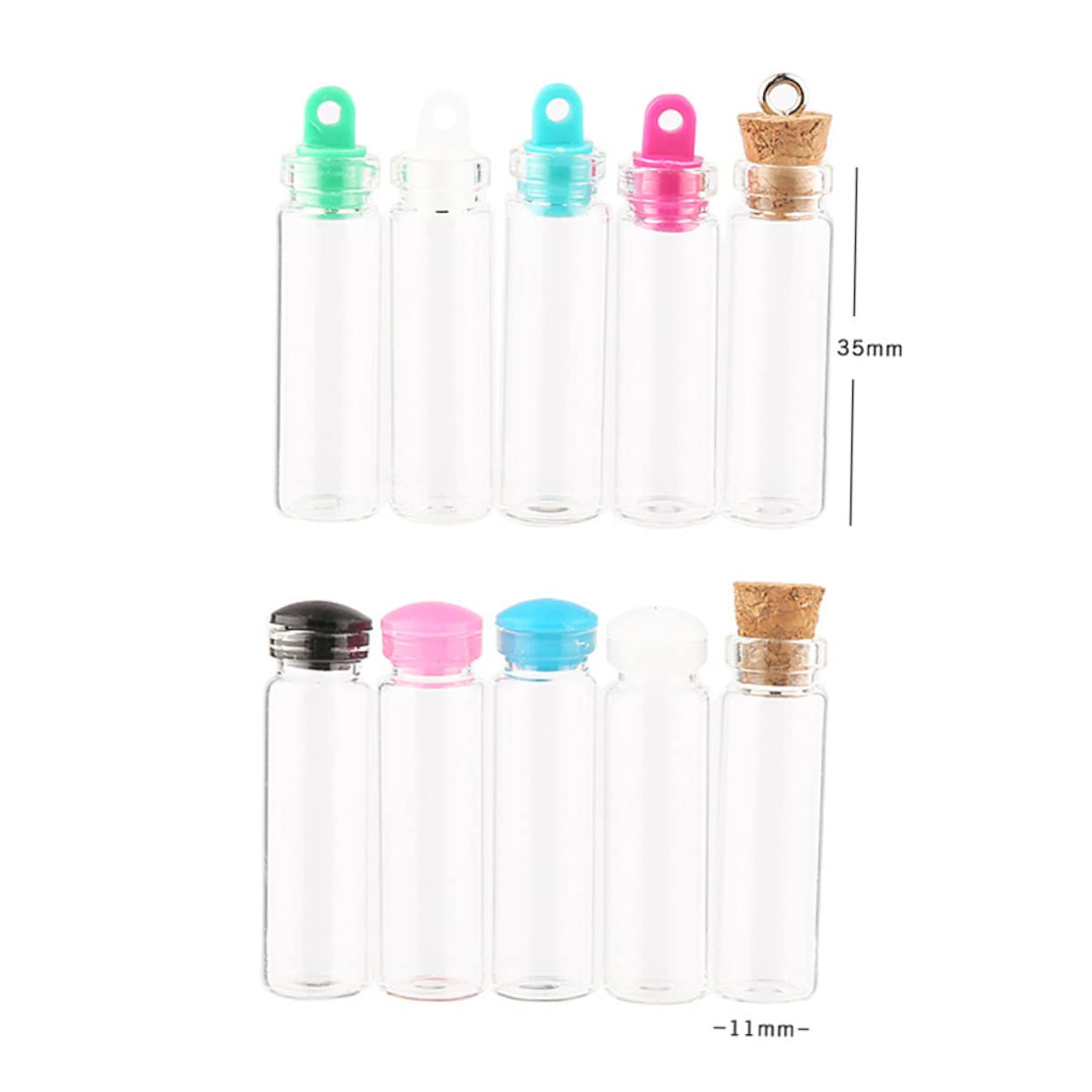 PRETYZOOM 150stücke Mini Glasflaschen Mit Korkstopfen Wunschflaschen Für Nachrichten Hochzeiten Und Partys Für Dekoration Und
