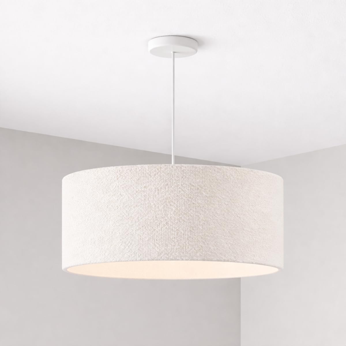 CGC Lighting Petra Lamp Shade Large Natural White Boucle