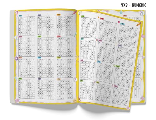 Image of Sudoku Book for Kids | 1001+ Sudoku Puzzle Book for Kids & Adults | Brain Booster Activity Book - 4x4, 6x6, 9x9 & 12x12 Levels | Ages 8+ Years | Two Brothers Publications