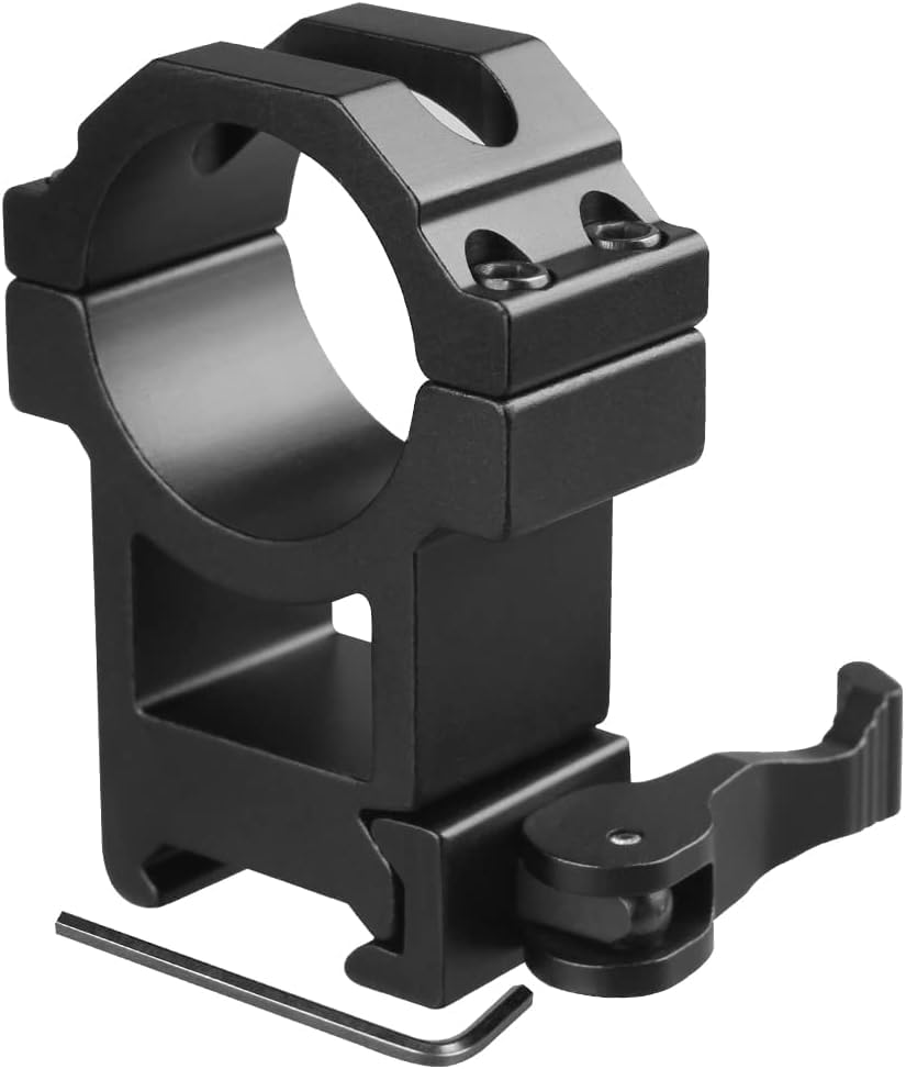 30mm/25.4mm 1" Dual Ring QD Quick Release Scope Rail Mount Picatinny - View #3