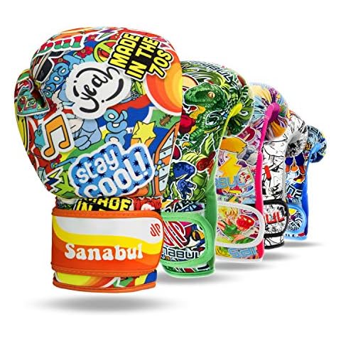 Guantes de Entrenamiento de Boxeo Sanabul Sticker Bomb para niños Cover