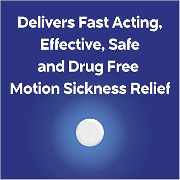 Sea-Band Anti-Nausea Travel Sickness Acupressure Wristbands, 1 Pair, Black